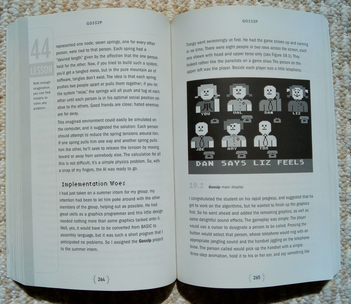 Inside the book 'Chris Crawford on Game Design'.